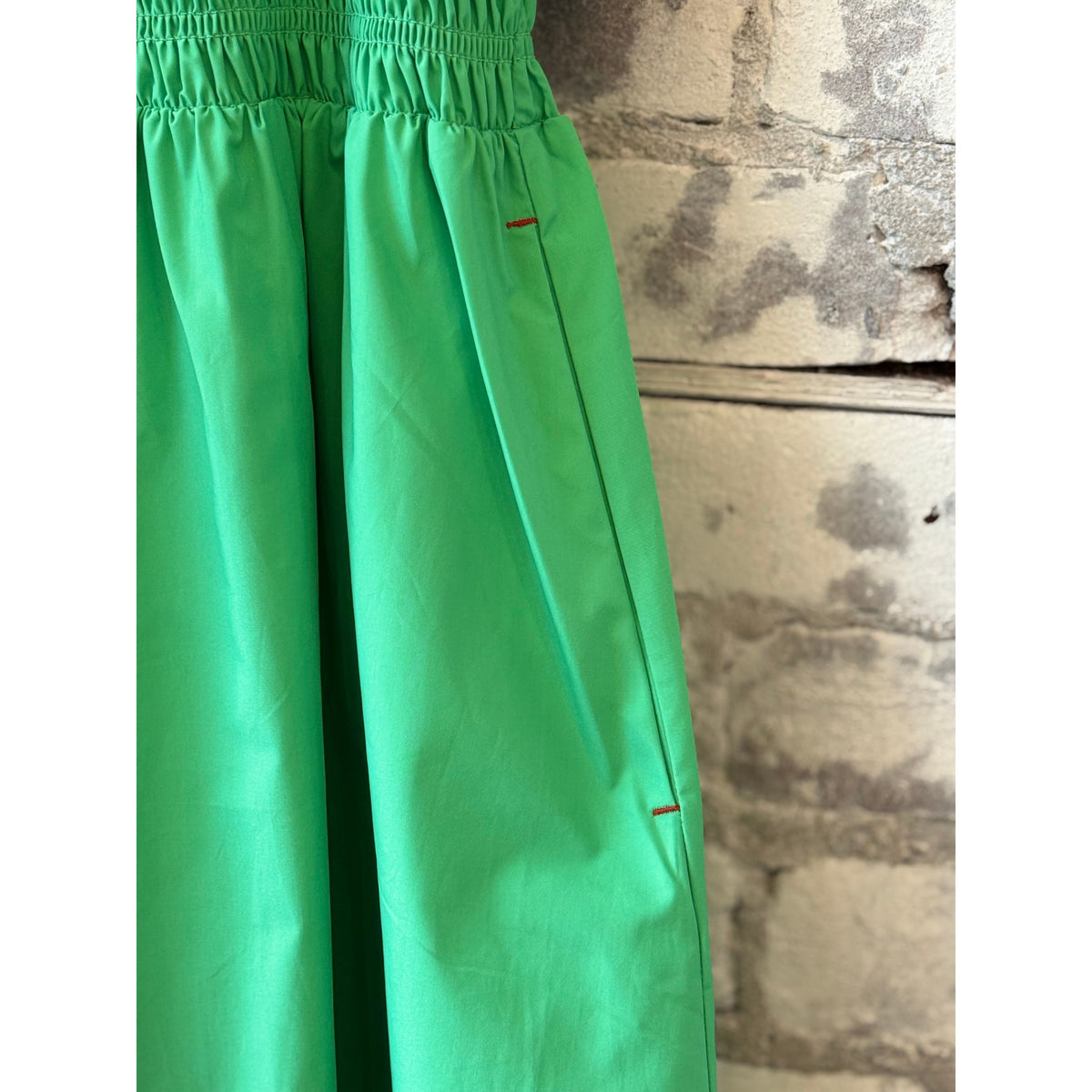 Women's Swan Dress by Brazeau Tricot in Mojito color, featuring a stylish and elegant design perfect for summer or casual wear.