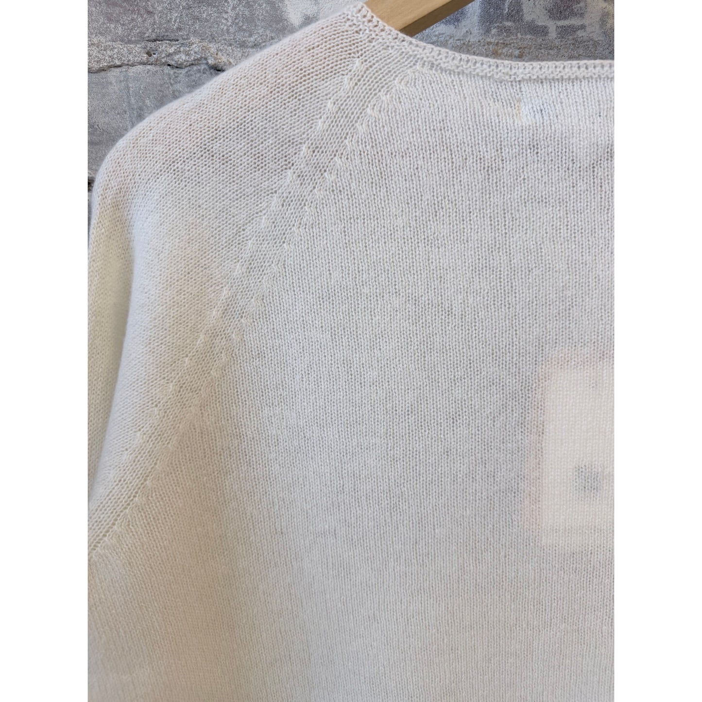 Lightweight Merino Wool-Cashmere-Silk Crew - Nature - DUNE + SALT