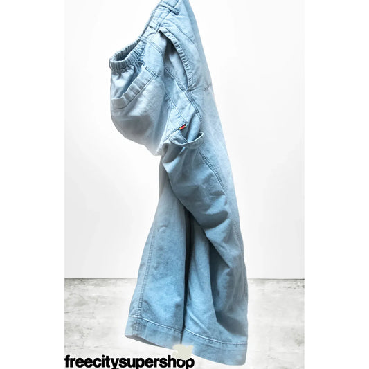 Women's Indigo French/Sailor San-Tropez Pant by Freecity, summerfade style, featuring classic sailor-inspired design and relaxed fit.