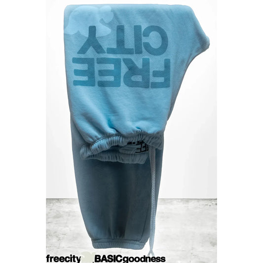 FreeCity FREECITY LARGE SWEATPANT - Blue Milk White Smoke