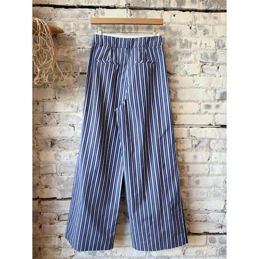 New York Pants - Navy White Stripe - DUNE + SALT