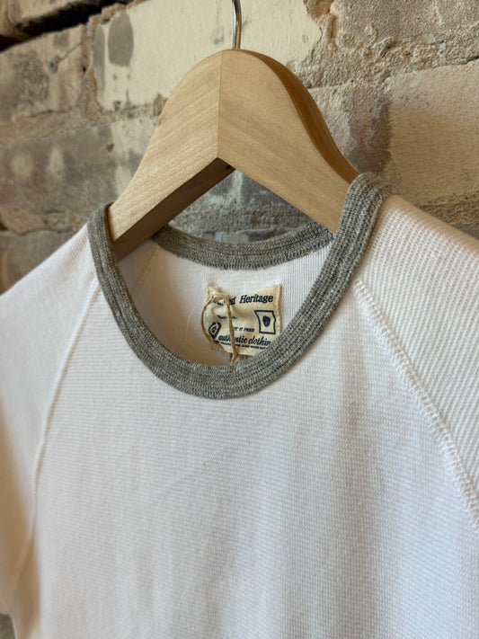 Kepani Raffy Crew Neck SS Sweatshirt - White Gray