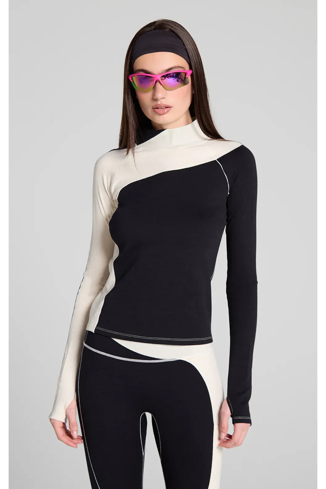 Wool Sculpt Merino Mock Neck - After Dark