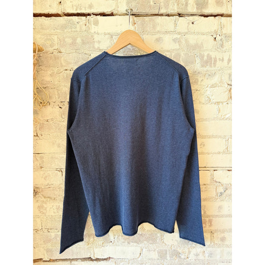 Crew Knitted Pullover - Indigo - DUNE + SALT