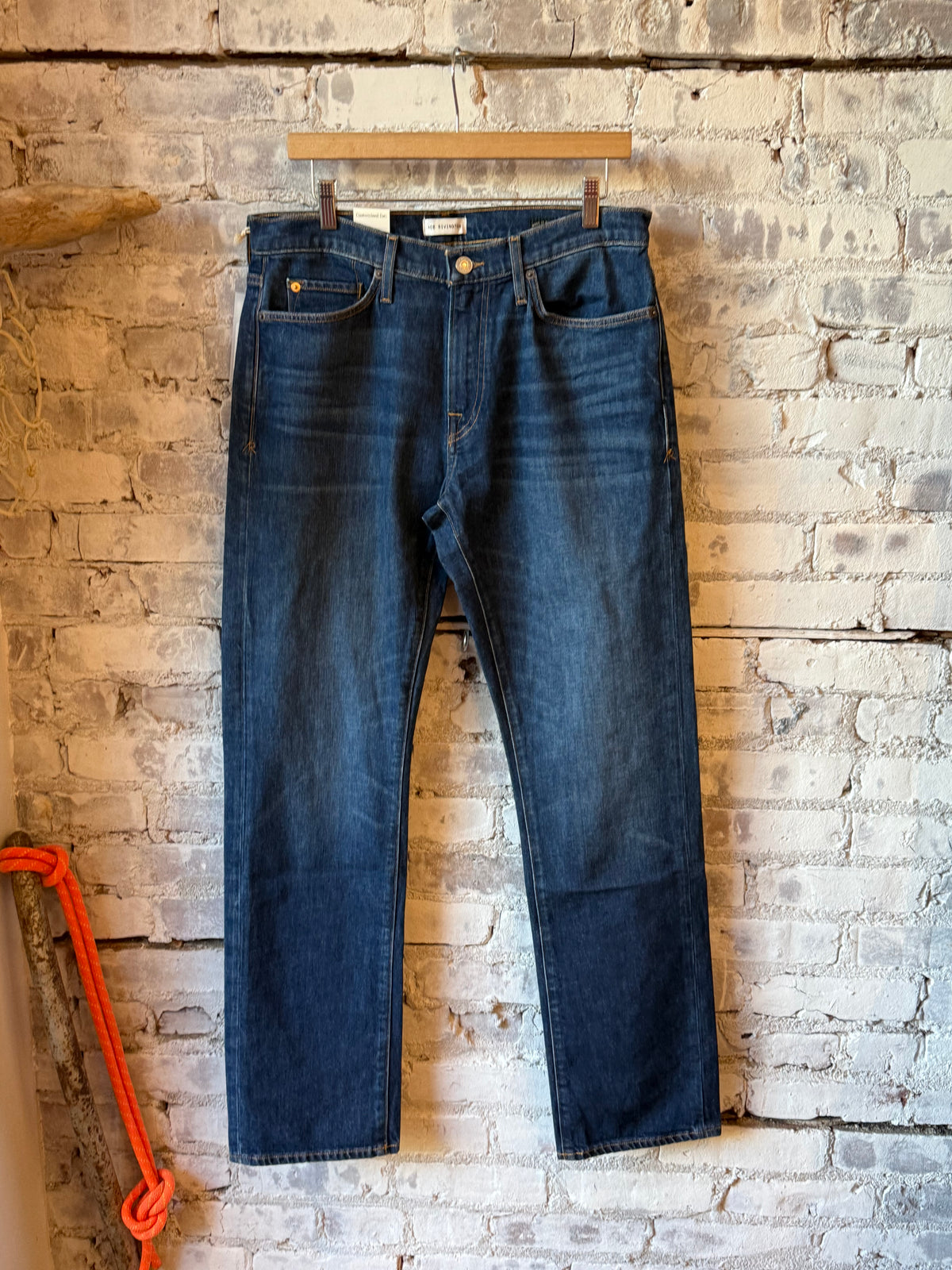 Ace Rivington Harlan Straight Comfort 12oz Jeans - Dark Classic Dark Slate Gray
