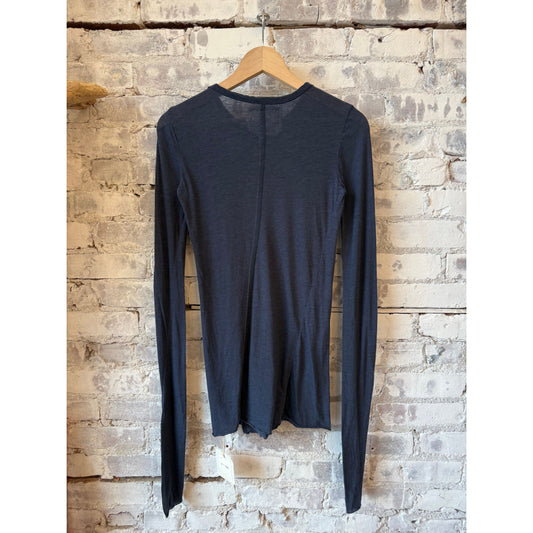 V::Room LS Hi-Soft Jersey Inner Crew - Dark Navy Dark Slate Gray
