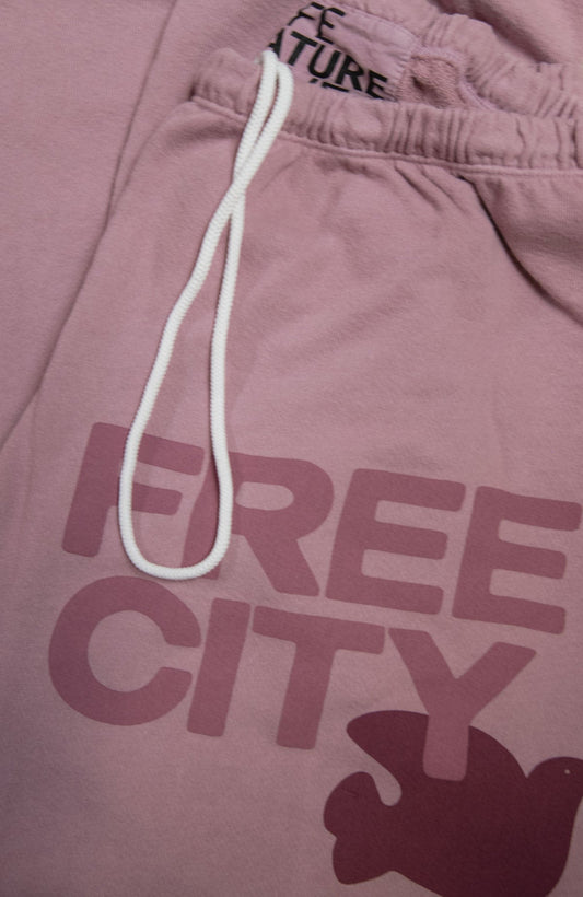 FreeCity FREECITY LARGE SWEATPANT - Pinkshroom Pinks Rosy Brown