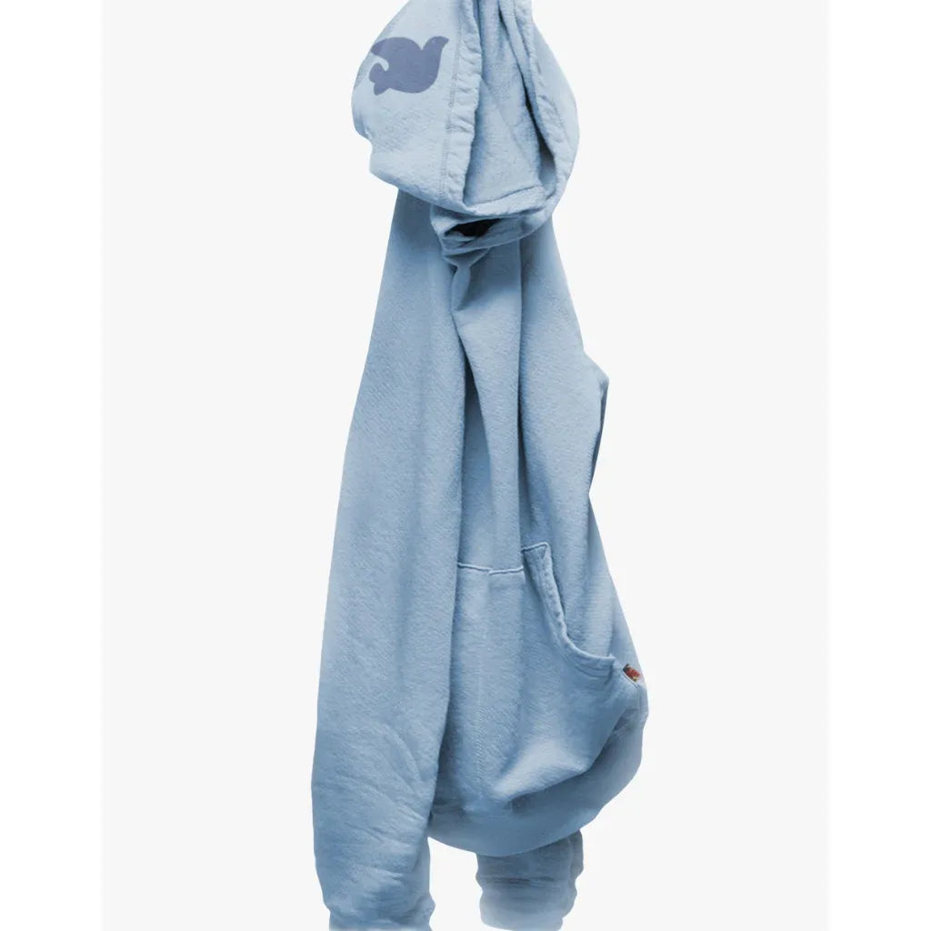 Women's Freecity BASICGOODNESS LT Terry Fluff Hoodie in soft blue fluffy cloud fabric, cozy and stylish casual wear.