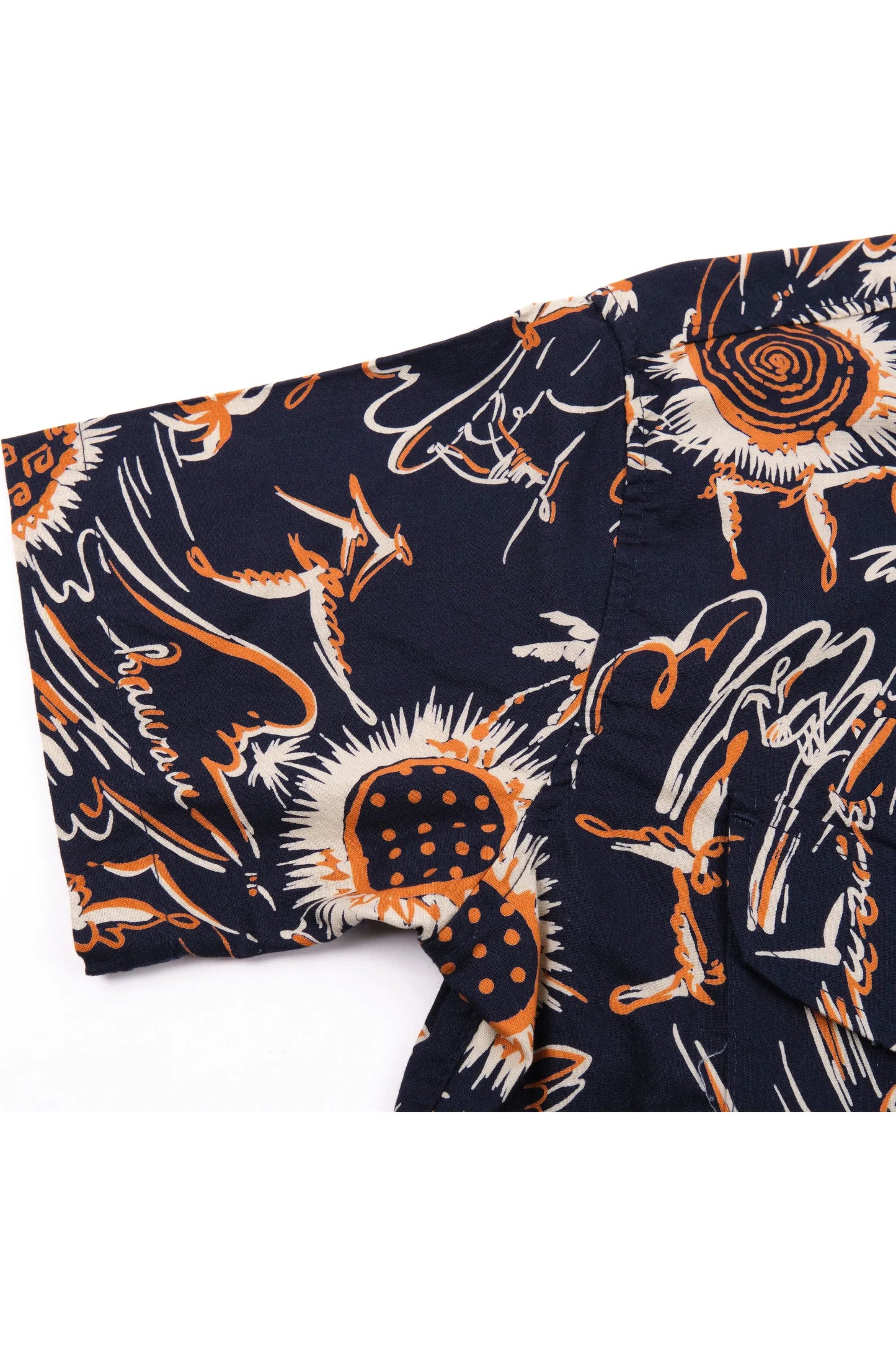 Dean Double Pocket SS Shirt - Aloha Navy - DUNE + SALT