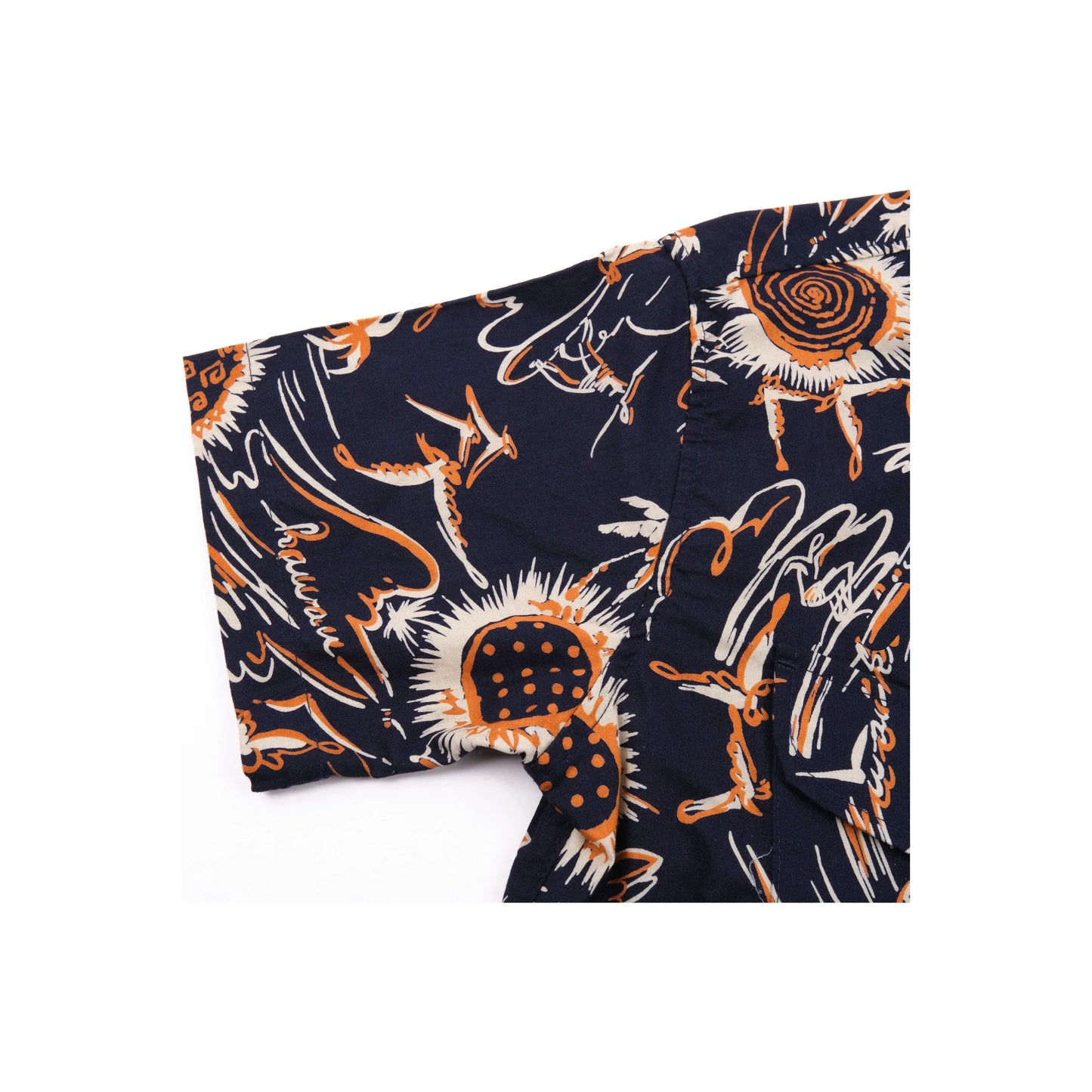 Dean Double Pocket SS Shirt - Aloha Navy - DUNE + SALT