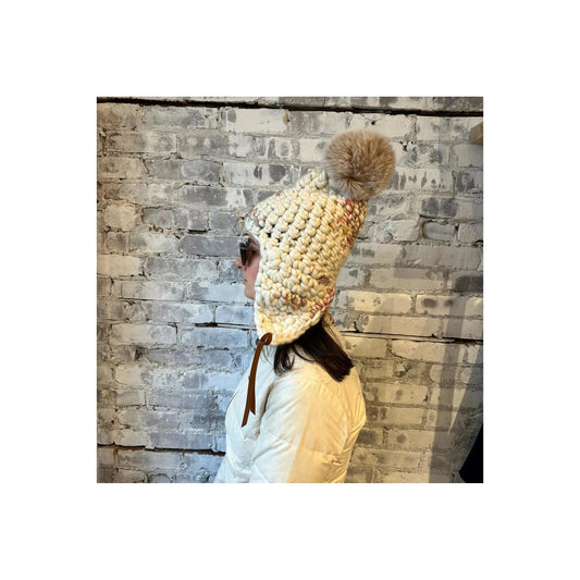 Twombly Fro Tri + Blush XL Pom - DUNE + SALT