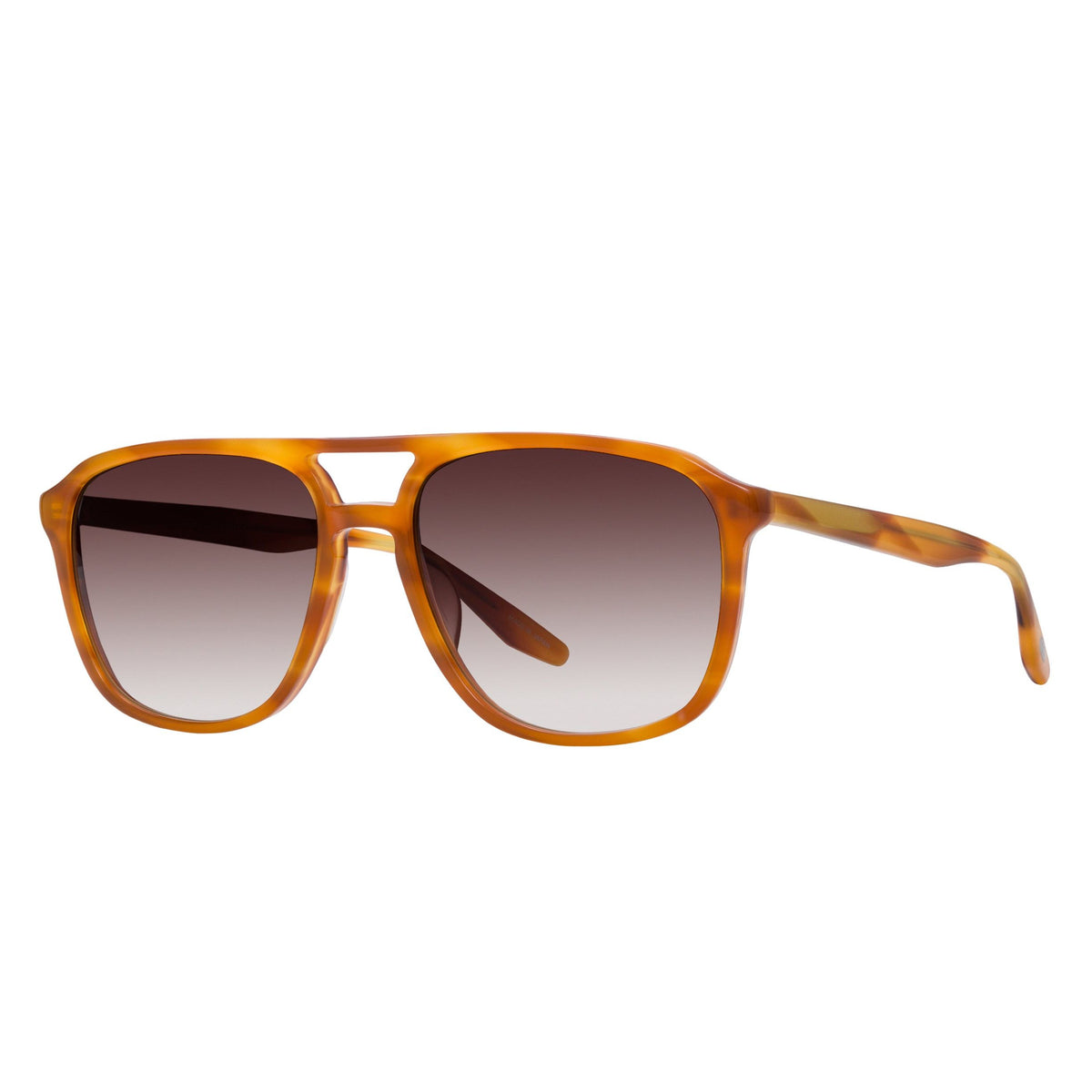 Side view of Barton Perreira Gyalis sunglasses in Indian Dune with smokey topaz lenses, stylish accessories for a fashionable look.