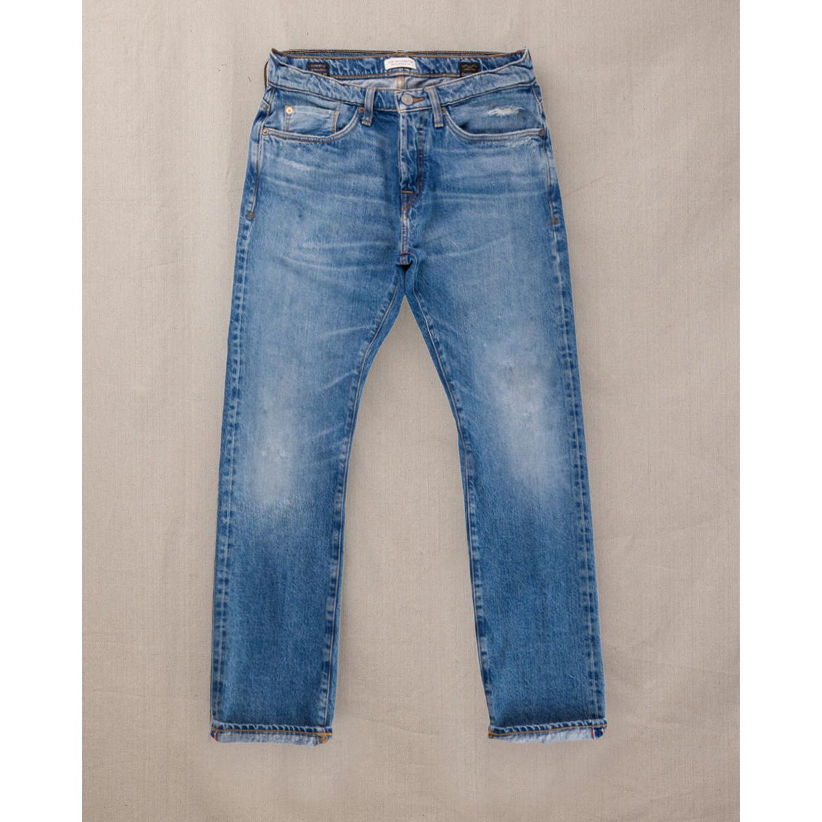 Men's Harlan Straight Archive Selvedge 12oz jeans by Ace Rivington featuring a Carpenter Wash and classic straight fit.