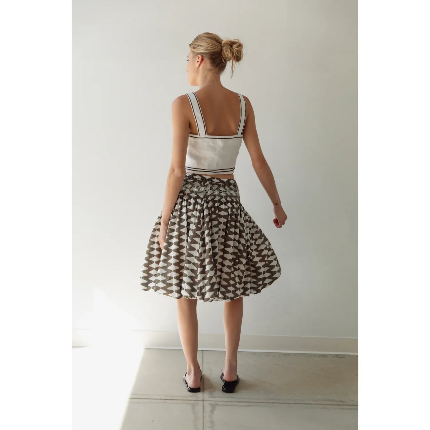 Soft Bubble Skirt - Tribal Zig Zag - DUNE + SALT