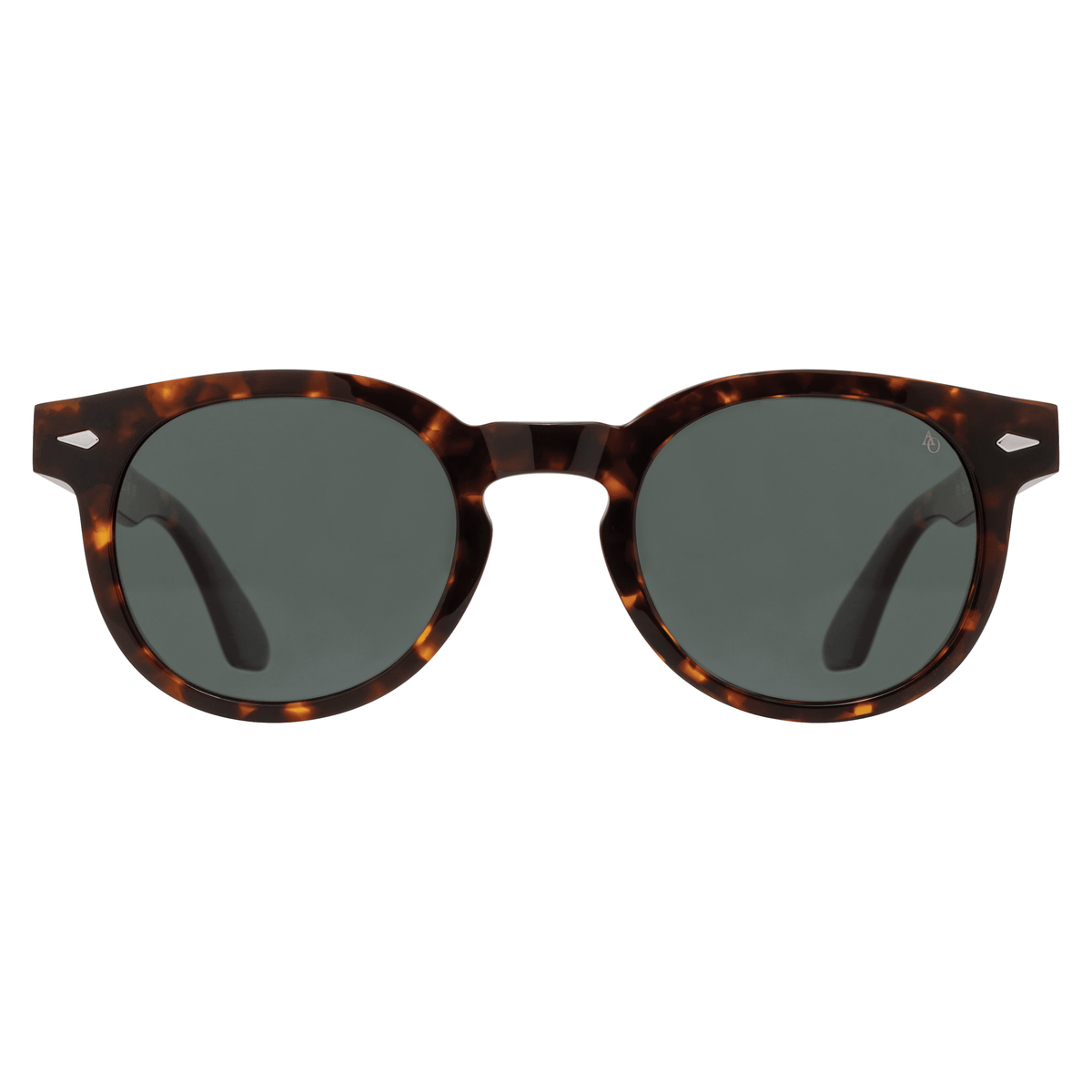 American Optical Hadley Sunglasses - Amber Tortoise Dim Gray