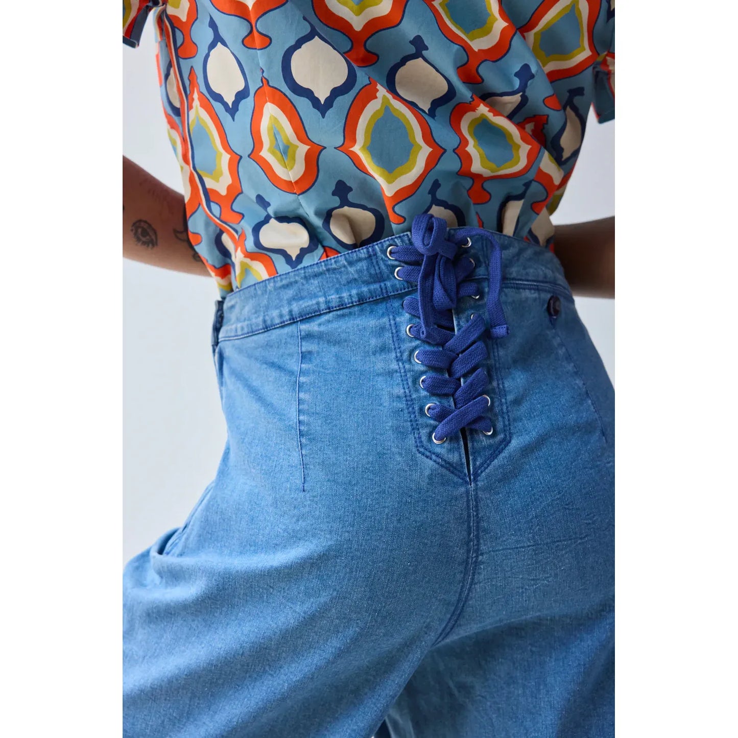 Flared Sailor Pant - Medium Wash - DUNE + SALT