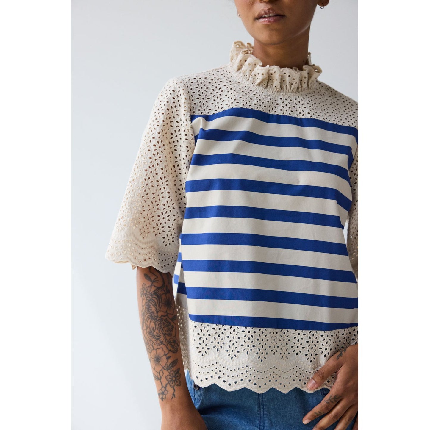 Breton Stripe Blouse - Stripes - DUNE + SALT