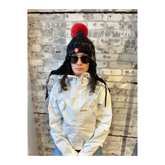 Dark Twombly Deep Fro Tri + Coral XL Pom - DUNE + SALT