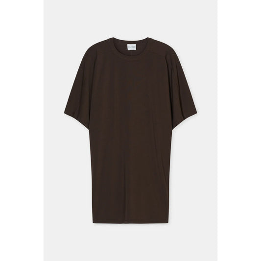 Women's Deep Yoke Dress in Maple Brown by Closed Women's, showing a stylish dress with a deep yoke design and rich brown color.
