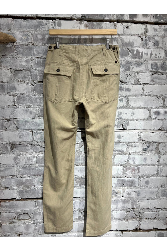 Cotton/Linen Supply Pant - Light Khaki - DUNE + SALT