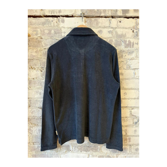 Terry Toweling Polo Shirt - Smokey Blue - DUNE + SALT