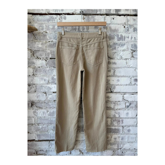 Milo Cotton Linen Straight Pants - Soft Beige - DUNE + SALT