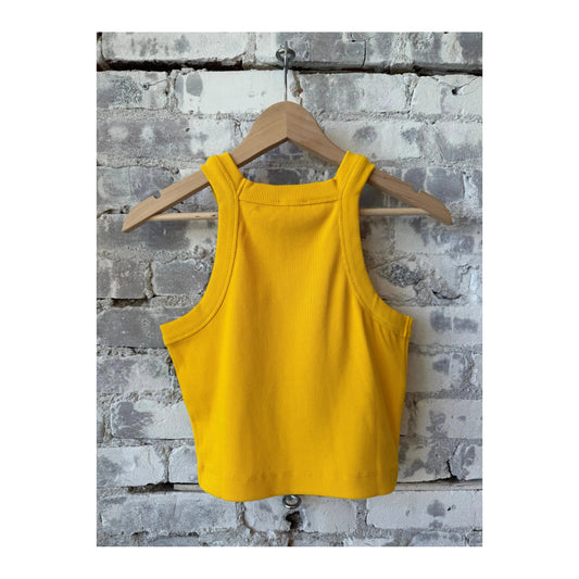 Cropped Racer Top - Mango Yellow - DUNE + SALT