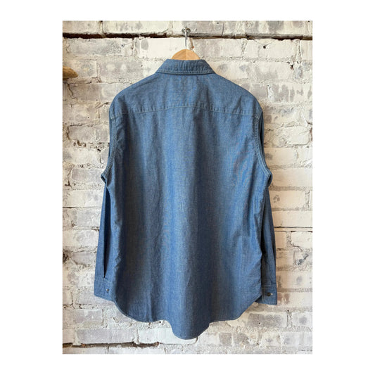 CO/LI Chambray Work Shirt - Navy - DUNE + SALT