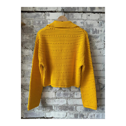 Organic Cotton Polo Shirt - Mango Yellow - DUNE + SALT