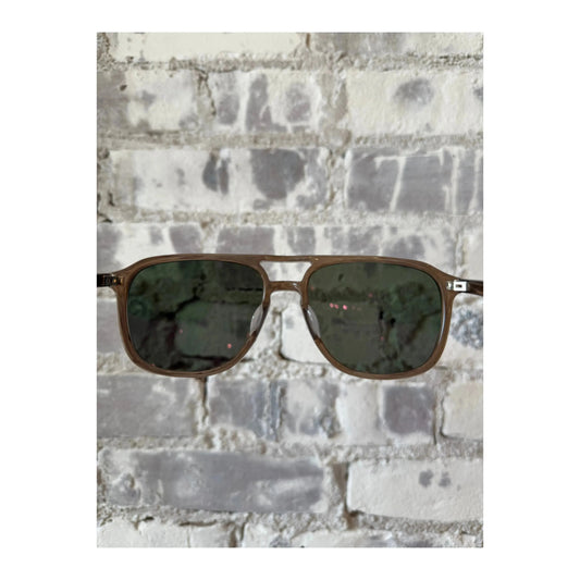 Gyalis Navigator Sunglasses - Tabac/Green Smoke - DUNE + SALT