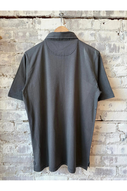 SS Cotton Jersey Polo - Thunder - DUNE + SALT