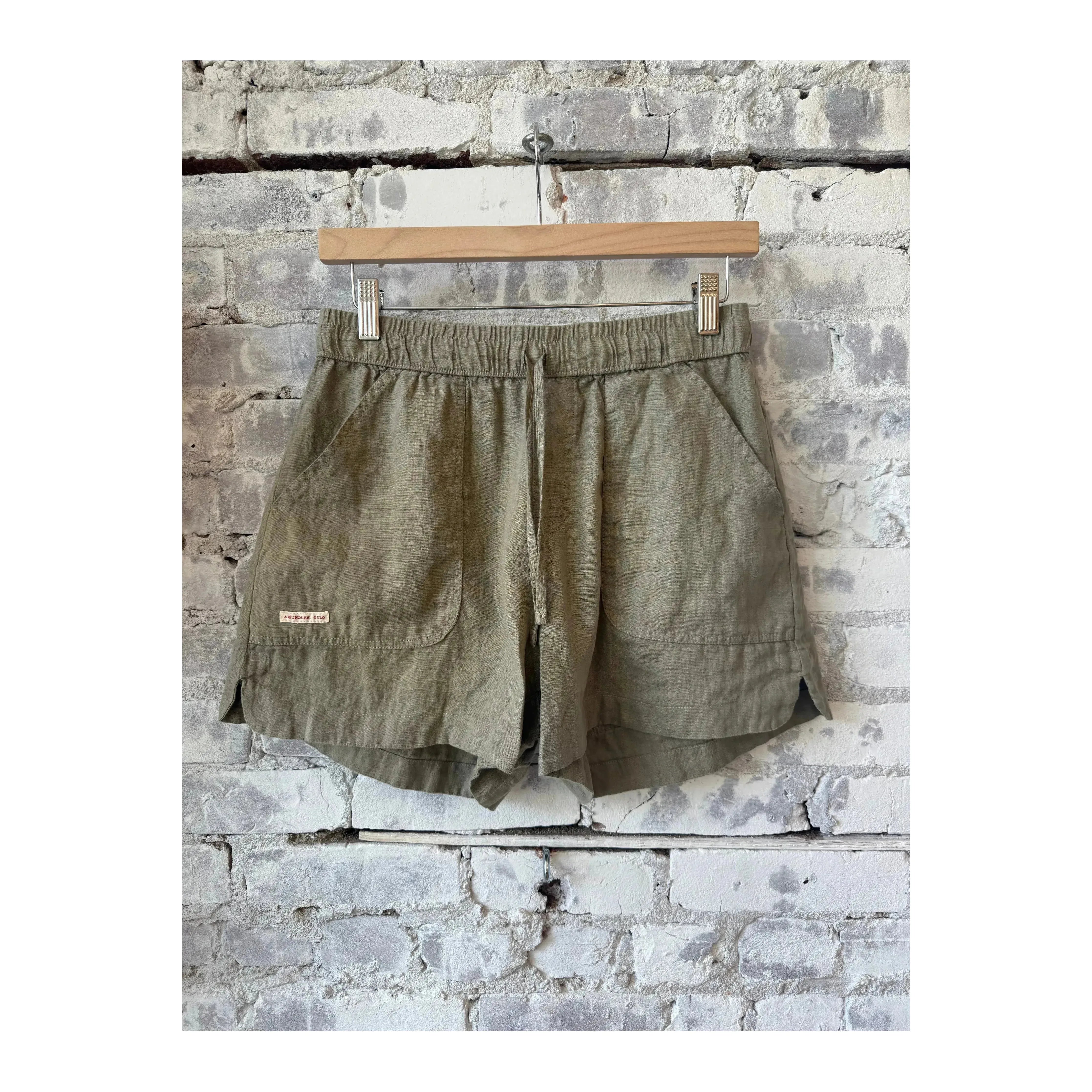 Women's Safari Linen Short - Olive Ash | DUNE + SALT