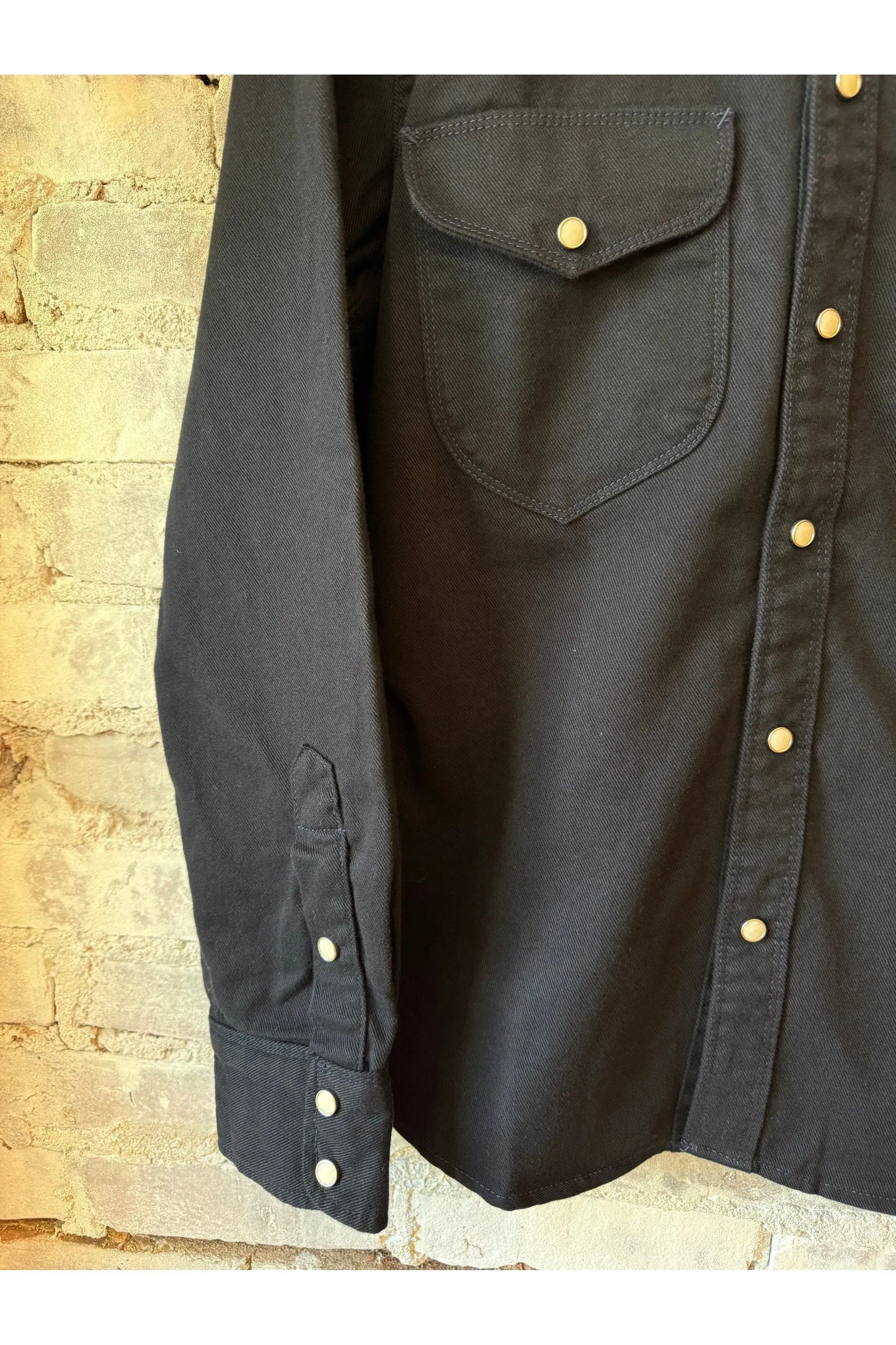 Bodie Acorn Pocket Western Shirt - Navy Twill - DUNE + SALT