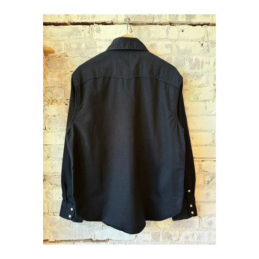 Bodie Acorn Pocket Western Shirt - Navy Twill - DUNE + SALT