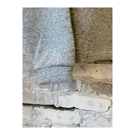 L/S Cotton Tencel Brushed Fleece Crew - Heather Charcoal - DUNE + SALT