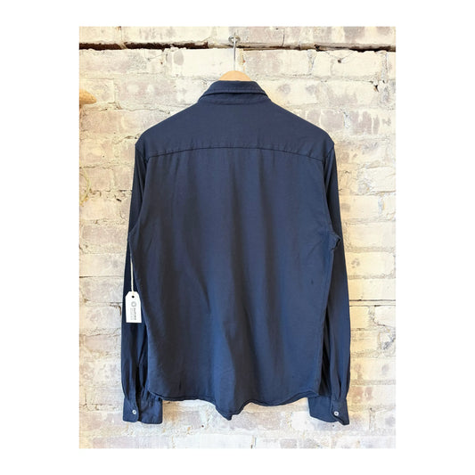 L/S Supima Jersey Easy Shirt - Navy - DUNE + SALT