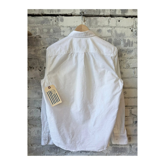 L/S American Oxford Shirt - White - DUNE + SALT