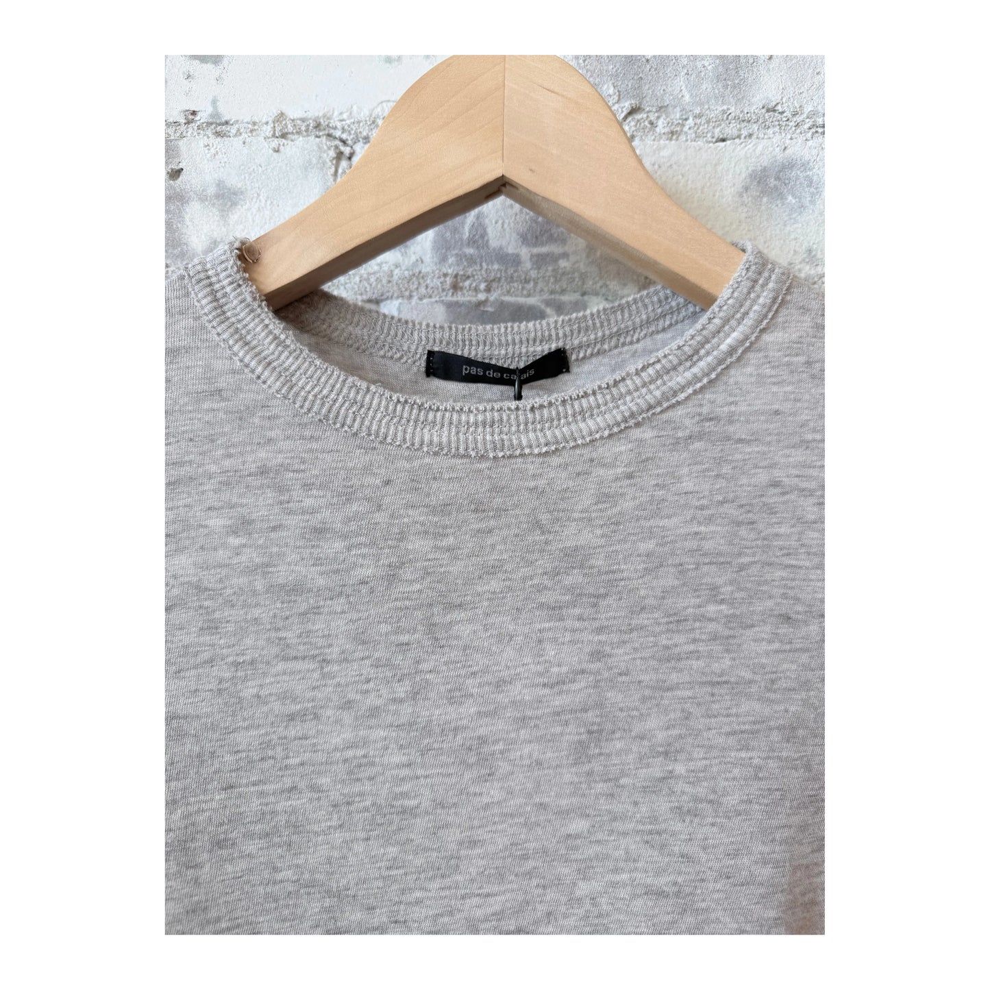 Gauze Crewneck Jersey Pullover - Grey - DUNE + SALT