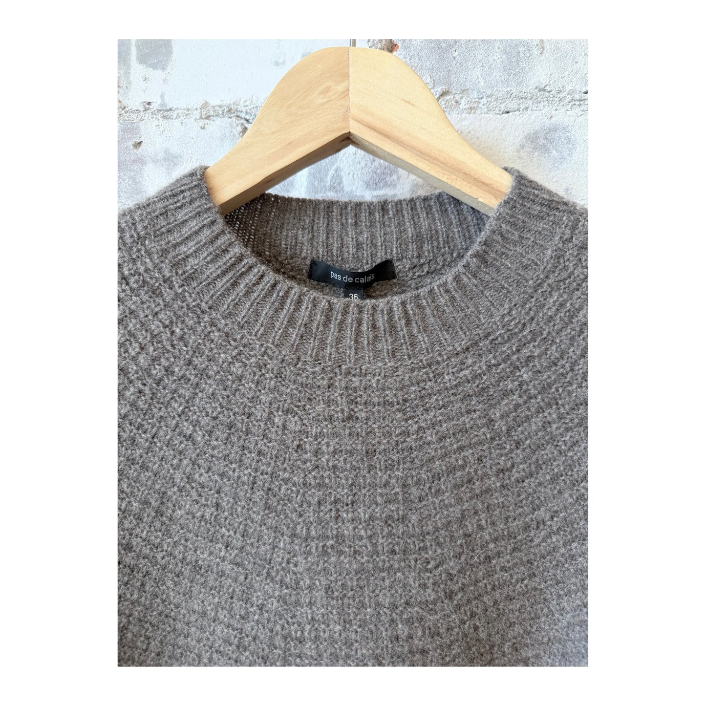 Wool Cashmere Pullover - Greige - DUNE + SALT