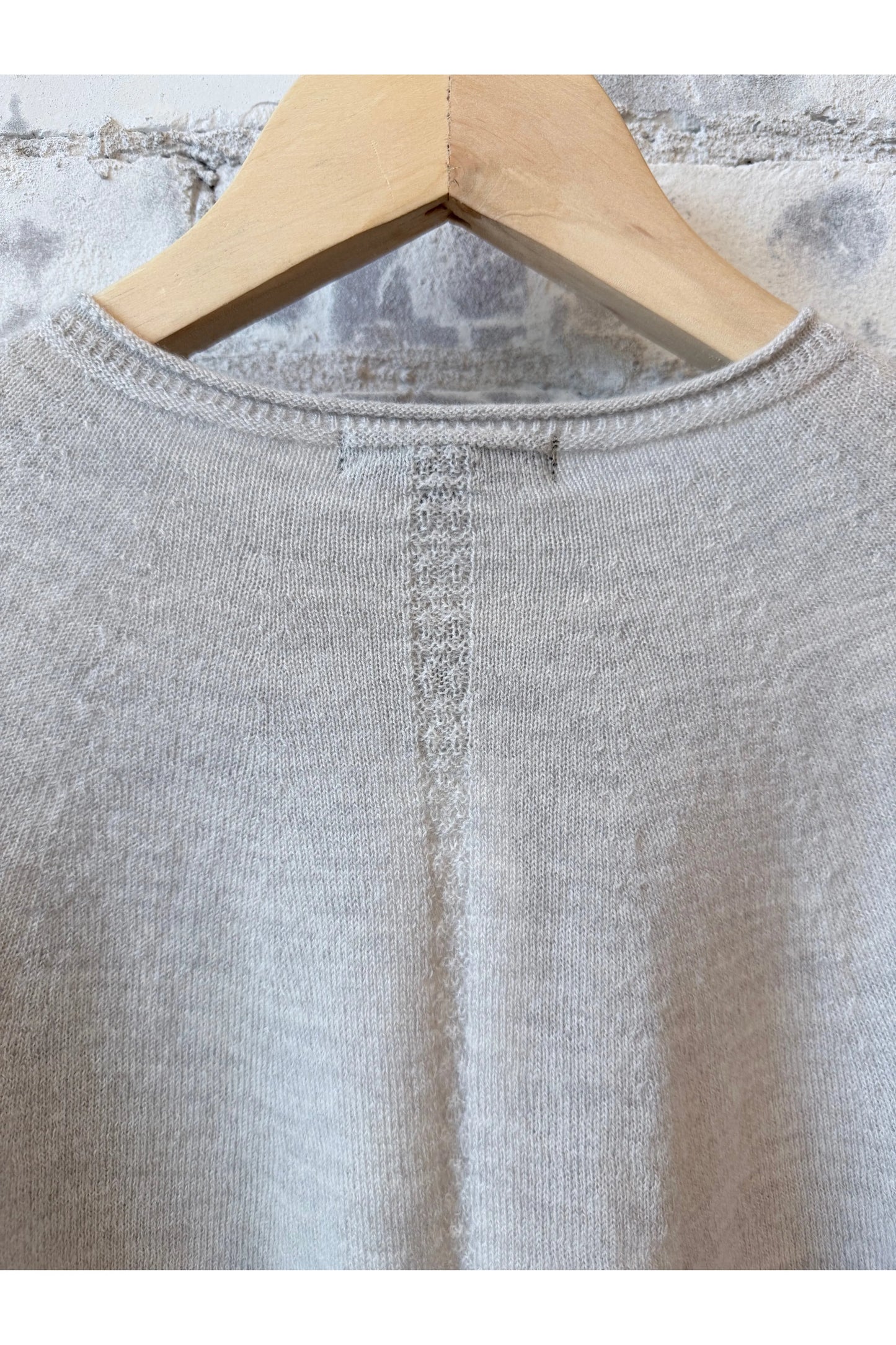 Airy Wool Crewneck Sweater - Light Gray - DUNE + SALT