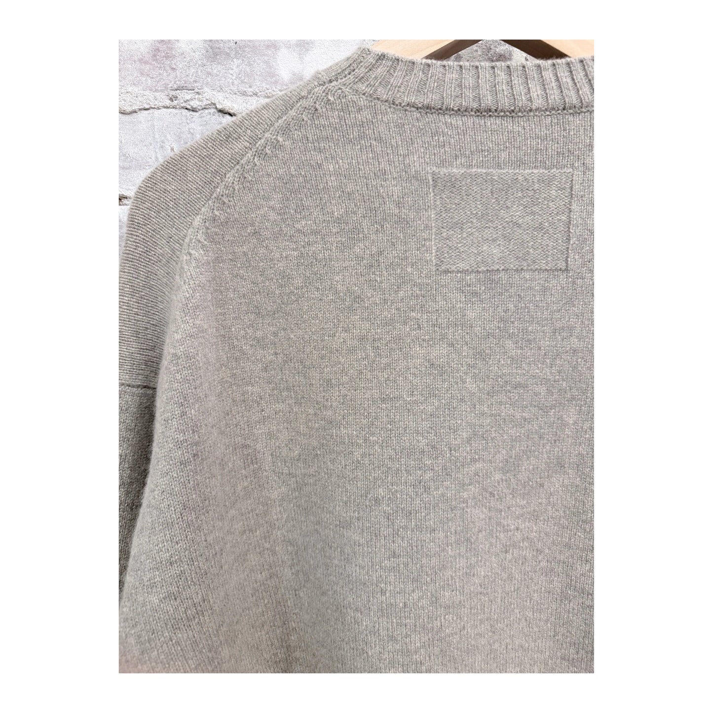 L/S Merino Jersey Knit Crew - Heather Grey - DUNE + SALT