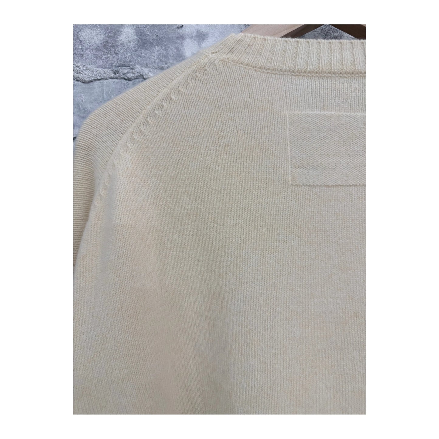 L/S Merino Jersey Knit Crew - Natural - DUNE + SALT