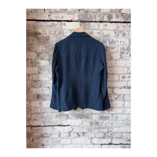 Virna Linen Jacket - Midnight - DUNE + SALT