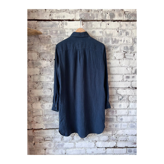 Rea Linen Dress - Midnight - DUNE + SALT