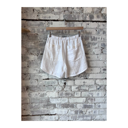 Soko Linen Short - White - DUNE + SALT