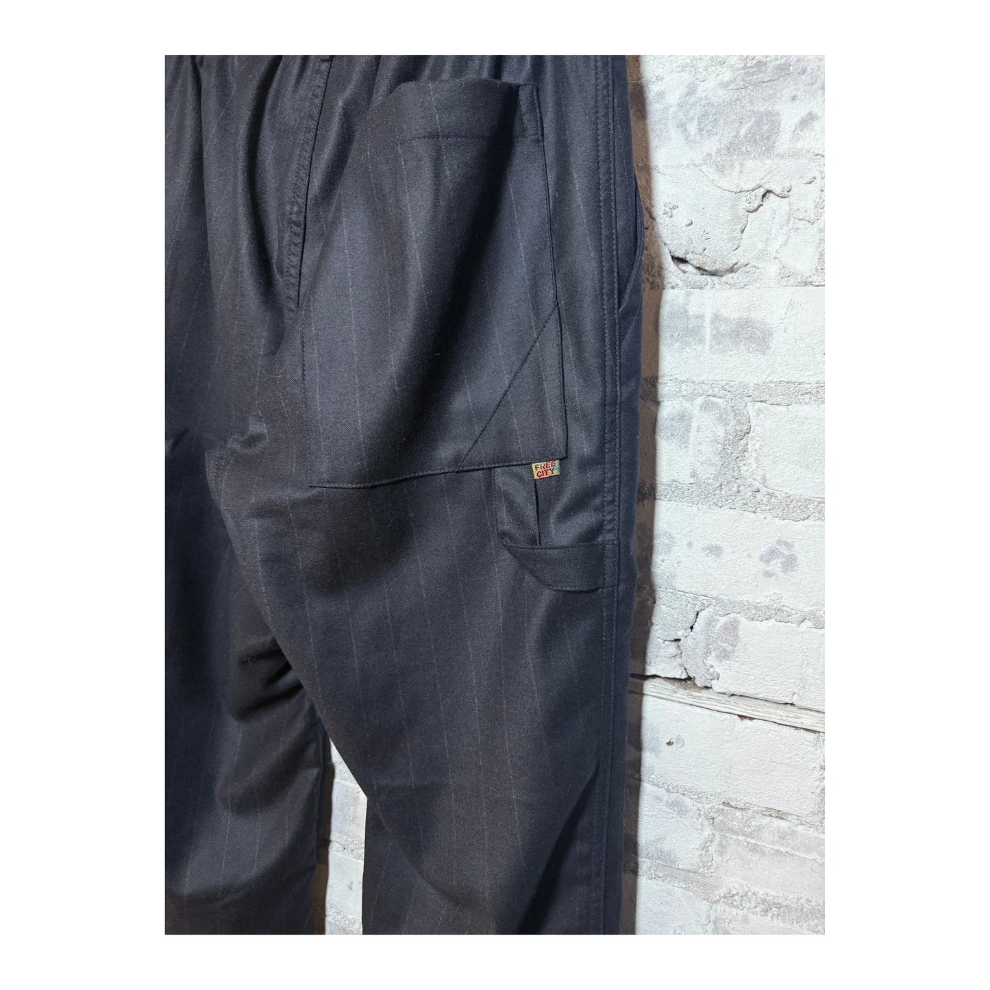 FAVOLAMOVE CASHMERE BLEND FRENCH SAILOR PANT - Deeply Navy - DUNE + SALT
