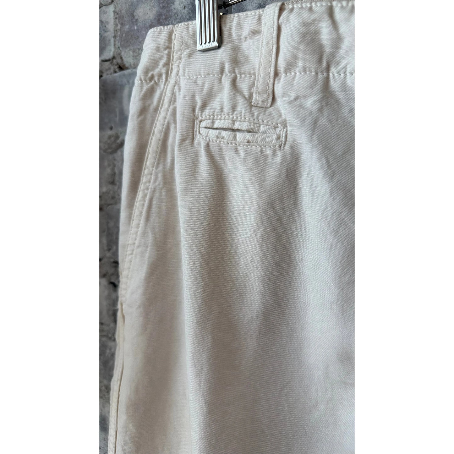 Axel Cotton Linen Chino Pant - Off White - DUNE + SALT