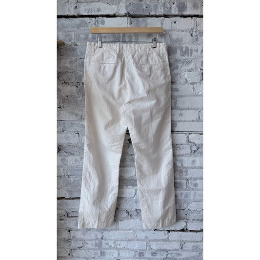 Axel Cotton Linen Chino Pant - Off White - DUNE + SALT