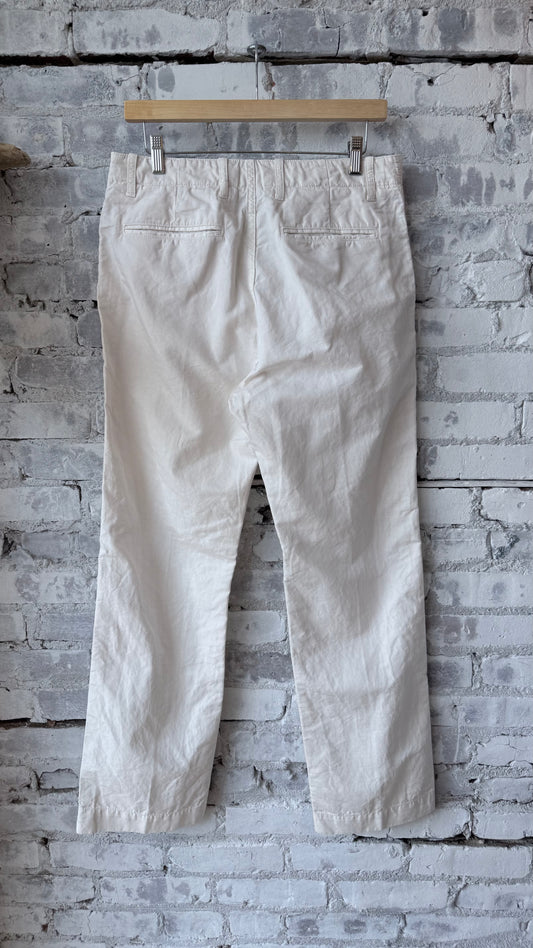 Axel Cotton Linen Chino Pant - Off White - DUNE + SALT