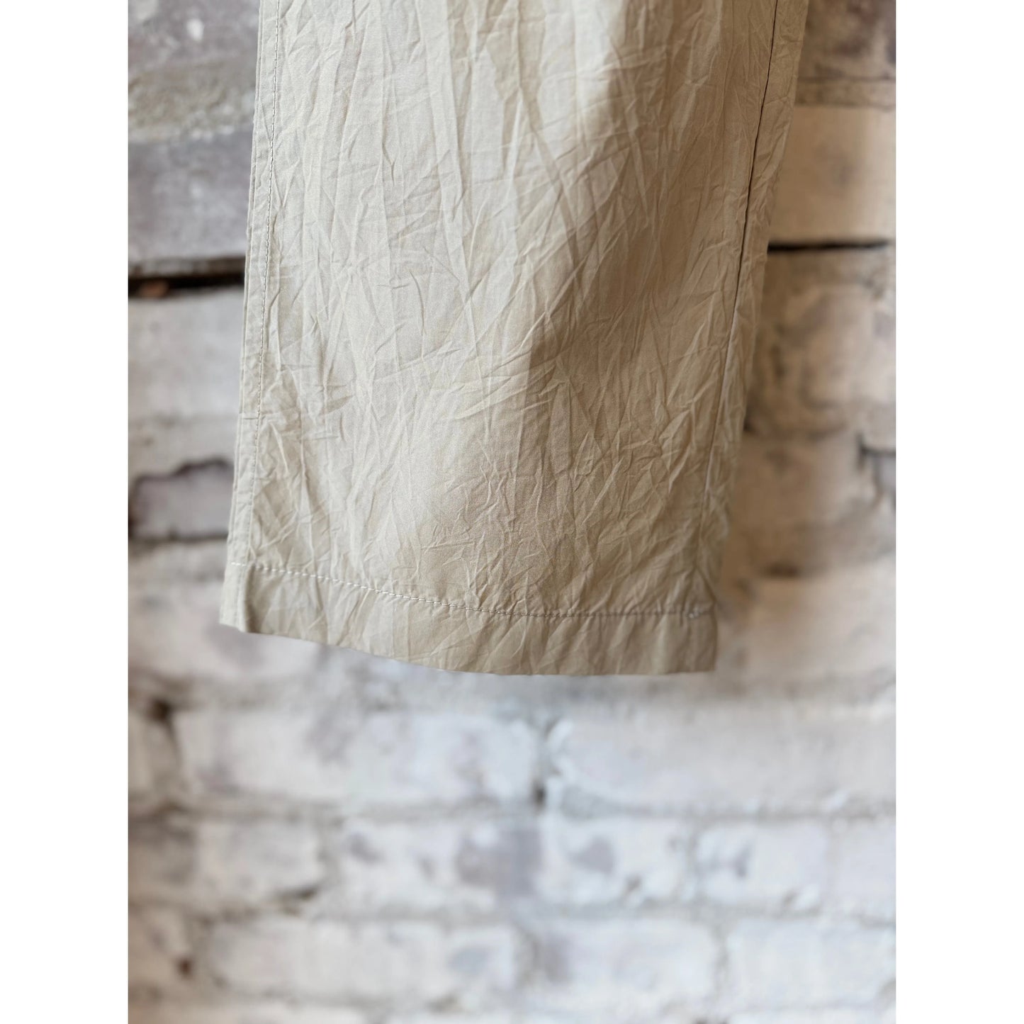 Tapered Crinkle Typewriter Easy Pant - Tan - DUNE + SALT